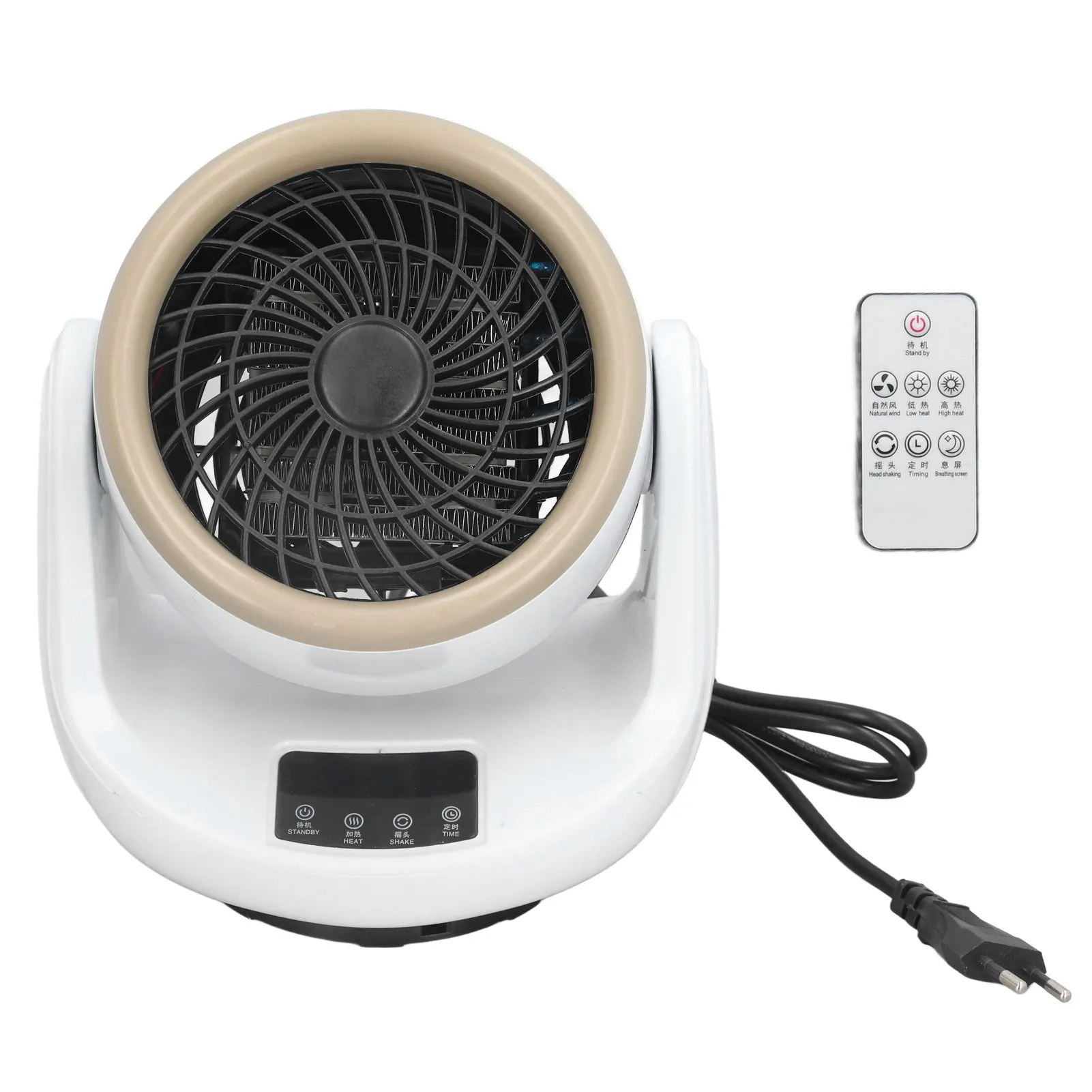 Spiral Pulp Air Blades Small Electric Heater White With Remo
