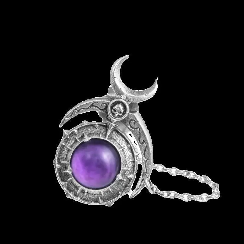 Европа Америка Ретро серебряный цвет украшенный имитацией фиолетового