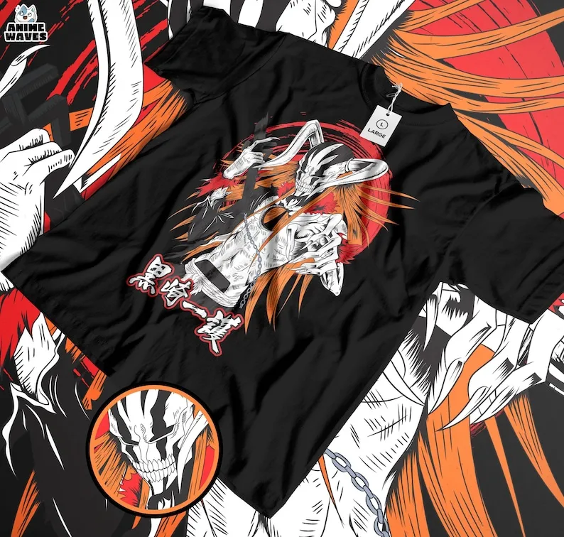 Футболка унисекс Dark Soul Reaper-японское аниме Graphic одежда вдохновленная мангой