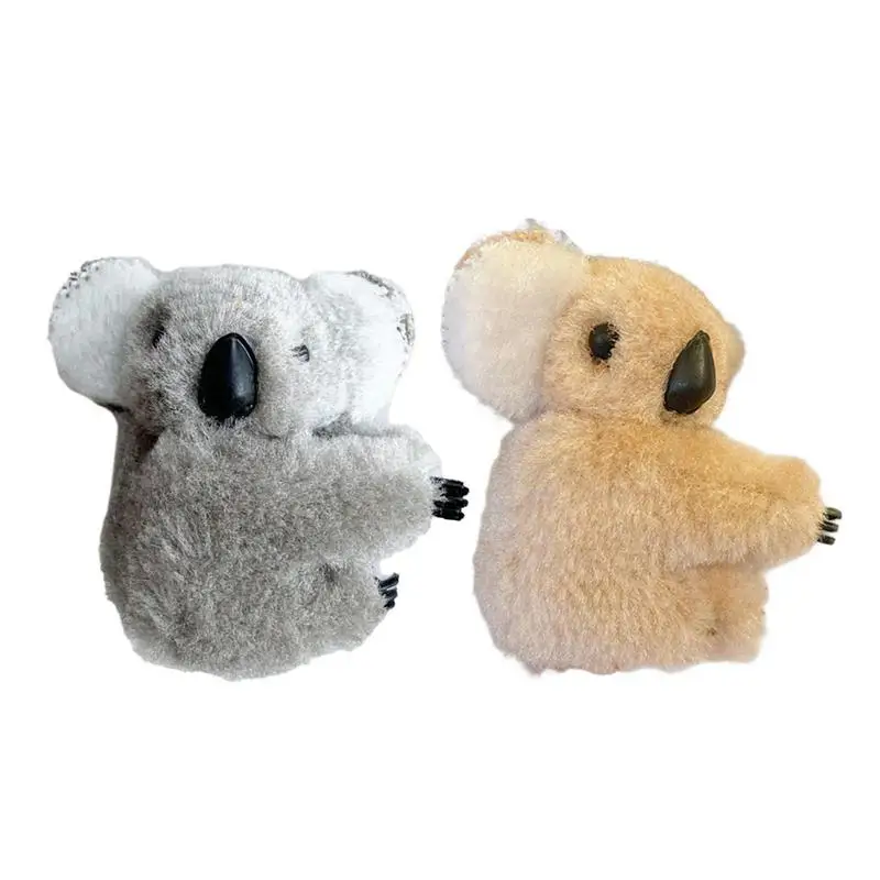 3D Plush Koala Animal Hairpins Small Stuffed Koala Hair Clips For Girls Women Headwear Koala Barrettes Accessories