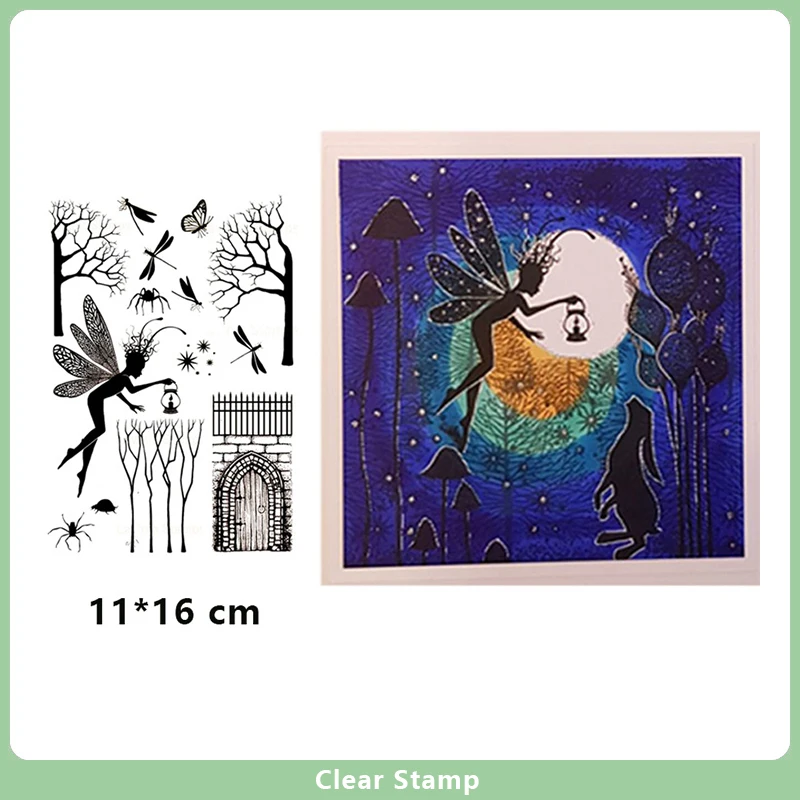 

2023 Fairy Tree Clear Stamps for DIY Scrapbooking Card Transparent Stamp Making Photo Album Crafts Decoration