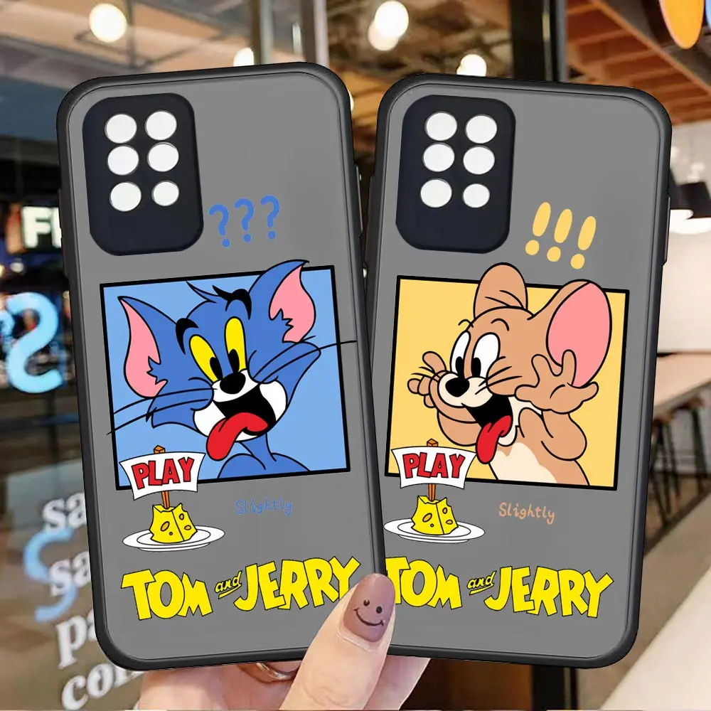 

Funny Cute Cat And Mouse Cartoon Matte Case For Tecno Hot 12i 12 11s 11 10s 10i 10 9 8 Play Snfc Smart 6 5 4 HD S5 Cover Funda