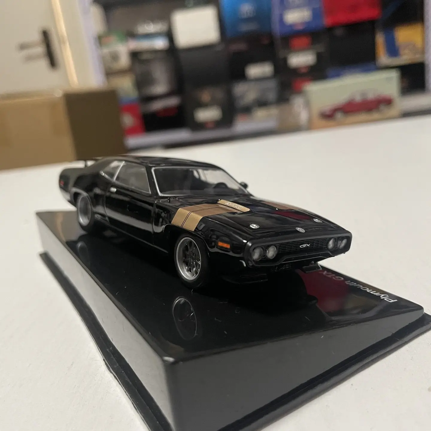 Фото Модель IXO 1:43, литая под давлением, из сплава, Plymouth GTX 1971, коллекционная, классическая, ностальгическая, для взрослых, сувенир, статическая модель для демонстрации №5