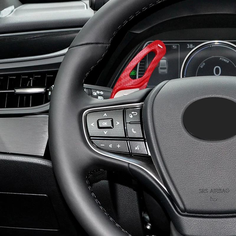 Фото ABS автомобильное рулевое колесо переключения передач для Lexus RX NX UX LX RZ LM LS ES 2019-2024 DSG переключатель переключения передач с узором из углеродного волокна Интерьер №3