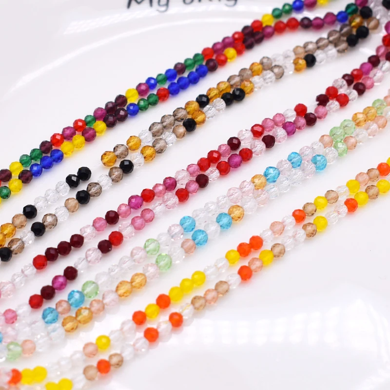 Стеклянные бусины с гранями 3 мм |