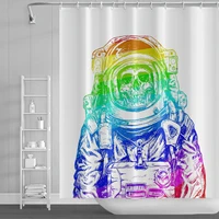 abstract monkey shower curtain boho astronaut skull water proof polyester shower curtains bathroom bath curtains room decoration
