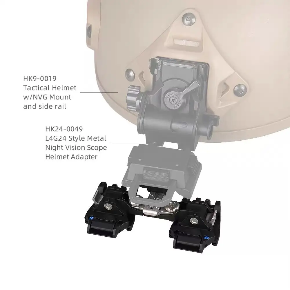Крепление для шлема SOTAC KVC RQE Universal Dual Bridge для очков ночного видения NVG L4 G24, PVS-14, MUM, DVO, MINI-NSEAS (art.: 3920dae02e073) - 3920dae02e073