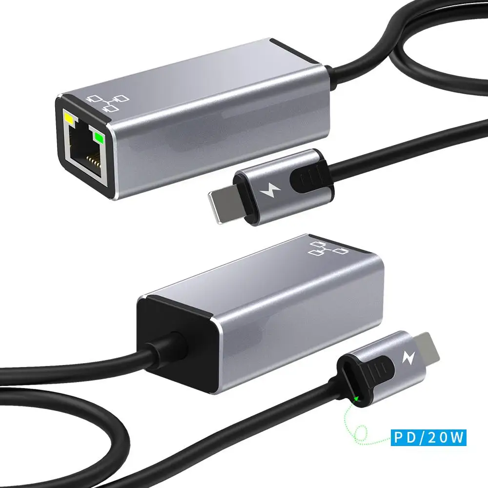 

Сетевой адаптер 100 Мбит/с Lightning на RJ45