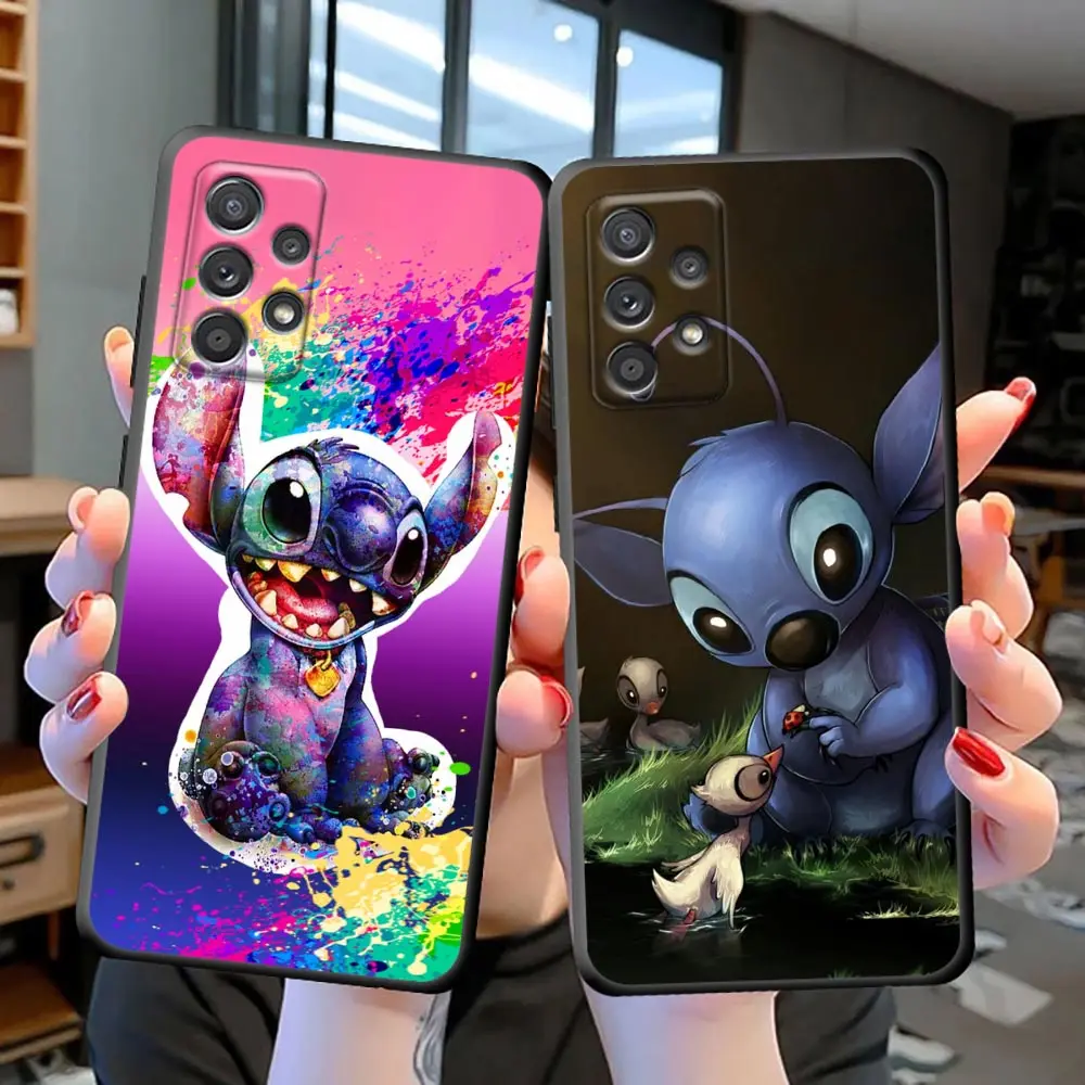 

Disney Cute Lilo & Stitch Anime Cartoon Case For Samsung Galaxy S22 S21 S20 FE Ultra S10 S10E S9 S23 Lite Plus Cover Fundas