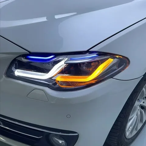 2 шт. светодиодные фары для BMW F10 F18 2010-2017 M5 520i 520d 530i 530d светодиодные фары для BMW F10 F18 фары автомобильные аксессуары