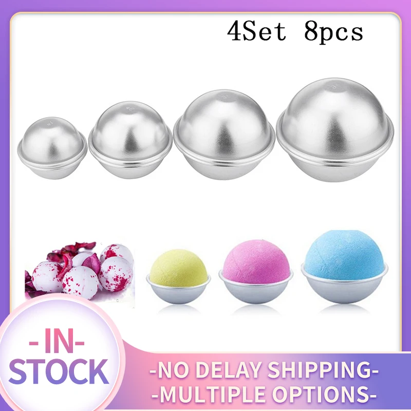 8 шт. формы для бомбочек ванной из алюминиевого сплава 4 4/5 5/6 5/8 см | Красота и