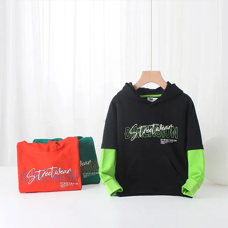 

Детские толстовки, модель 2022 года, модные детские кофты с капюшоном, модель FM145 на весну/осень