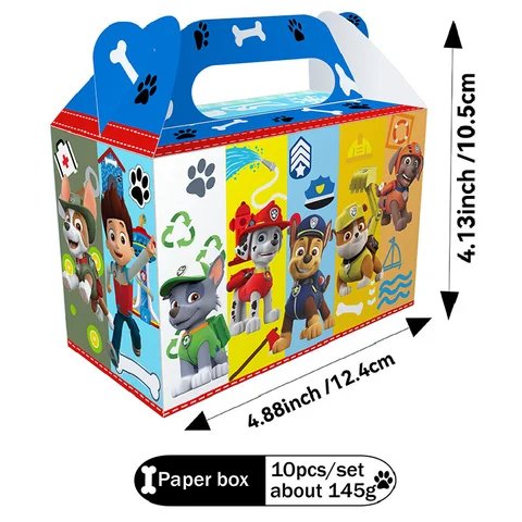 Коробки PAW PATROL с Маршаллом, Рокки и Скай