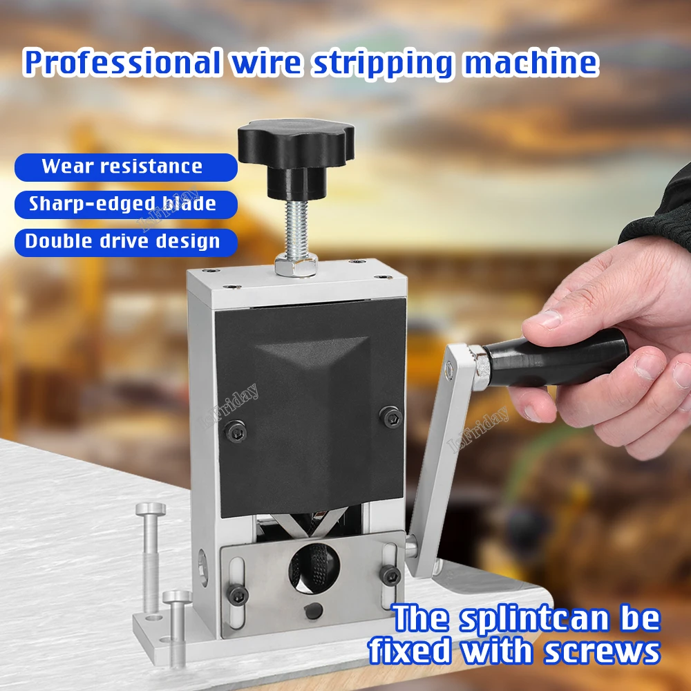 

1-21mm Manual Wire Stripping Machine Hand Crank Drill Operated Stripper for Scrap Copper Stripping Diameter Hand Tool
