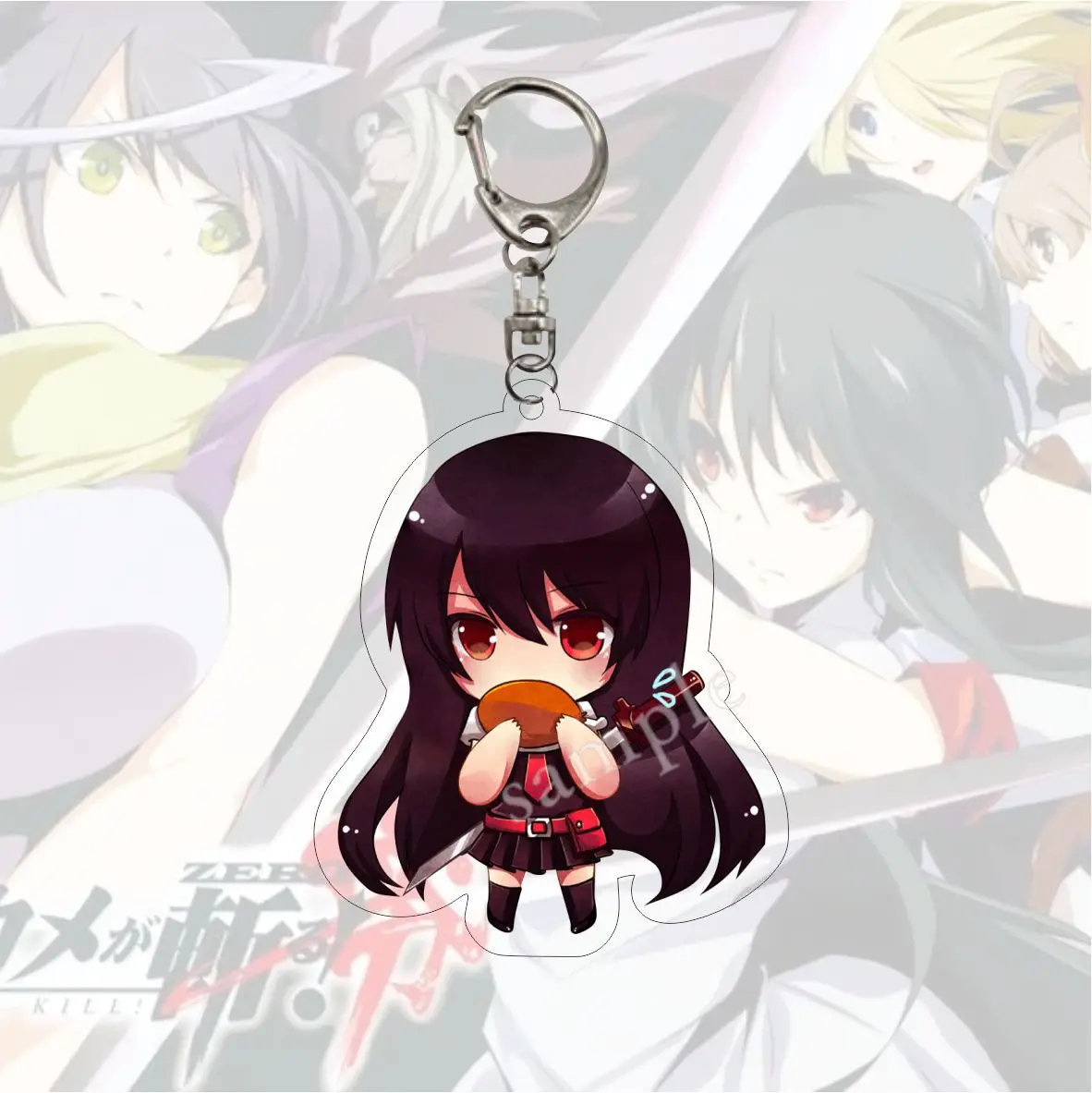 Двусторонний акриловый брелок с аниме Akame ga KILL Татсуми Леон мультяшная фигурка