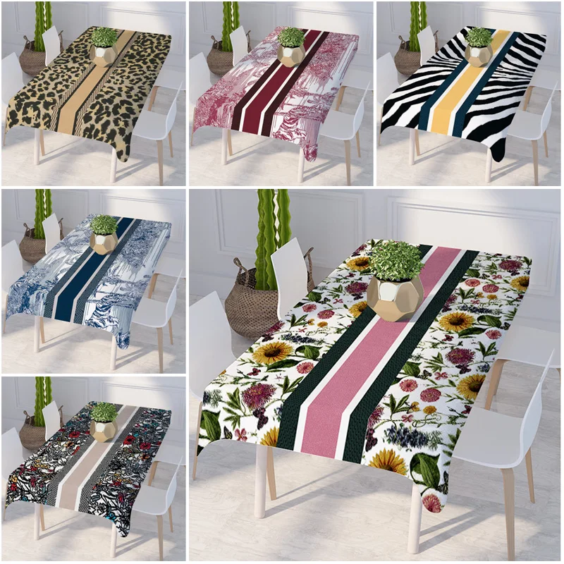 

Spring Summer Tablecloth European Style Christmas Table Cloth Rectangular Tablecloths Birthday Wedding Centerpieces for Tables