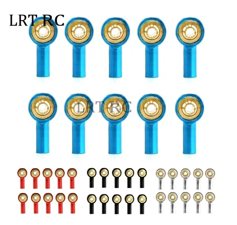 

10pcs Metal M2 Link Tie Rod End Ball Joint Buckle Steering Pushrod Tie Rod End for RC Car Boat Upgrade Parts