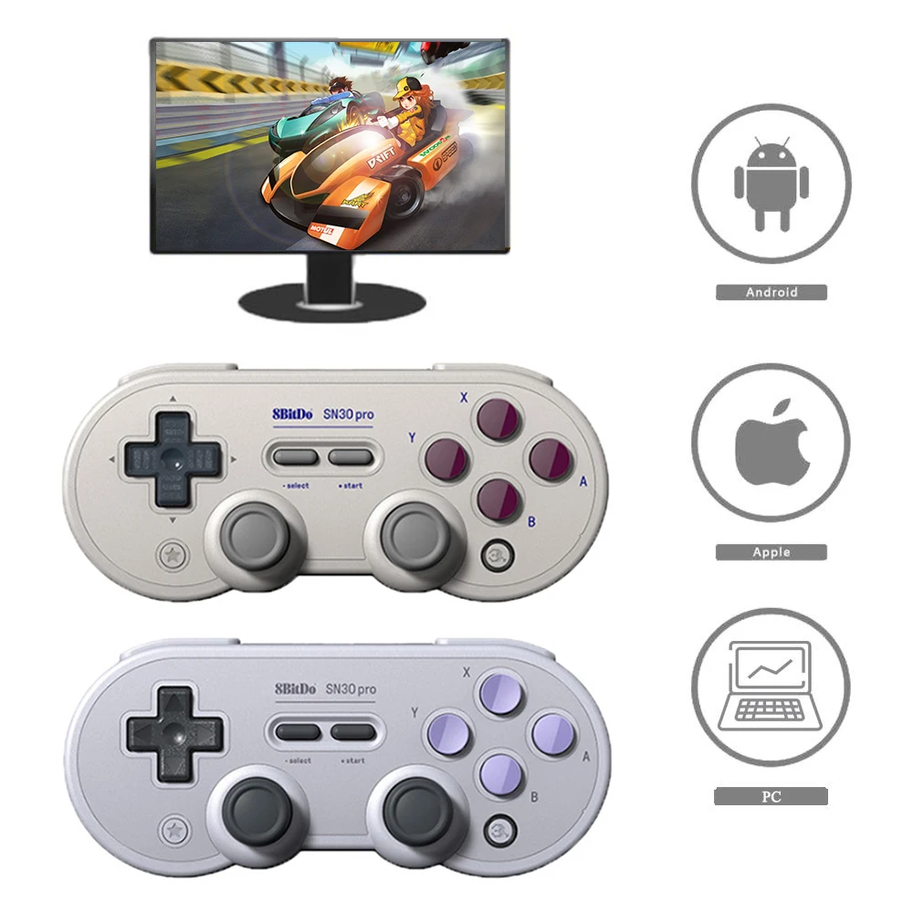 Беспроводной геймпад 8bitdo SN30 Pro GB игровой контроллер для Android/ IOS/PC/Switch ретро