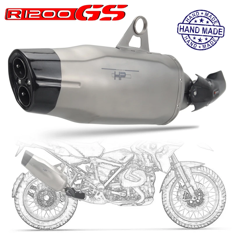 

Выхлопной глушитель для Мотоцикла BMW R1200GS R1250GS ADV Advanture титановый Allloy углеродное волокно ручной работы Escape E-Mark