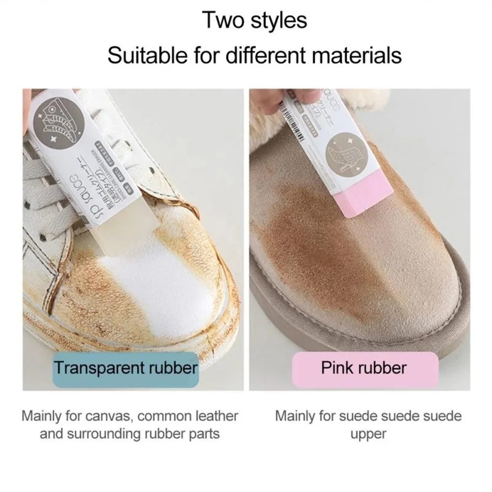 

Rubber Block For Suede Leather Shoes Boot Clean Care Eraser Shoe Brush Wipe Keep Shoes Clean Tidy Brightening Reduce Dust