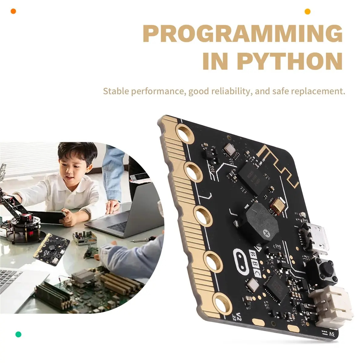 Фото Набор материнских плат Dynamic BBC Micro:bit V2.2: Введение в графическое программирование на Python для начальной и средней школы №3