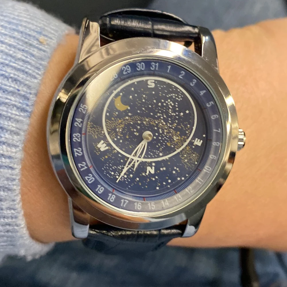 New Luxury Gypsophila Mens Watches Top Business Stainless Steel Automatic Rotate Mechanical Watch Waterproof Luminous AAA Clocks