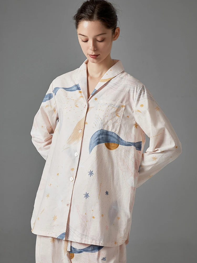 Maternity T-shirt Pants Nursing Pajama Set Breastfeeding Gown Pregnancy Sleepwear Cotton Pajamas for Pregnant Women enlarge