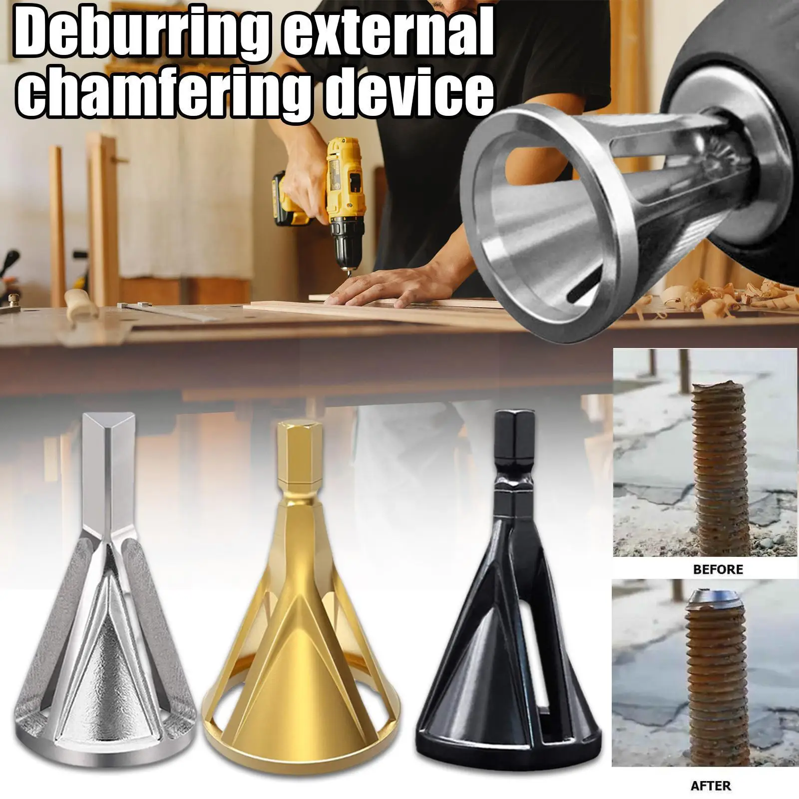 

Deburring External Chamfering Corner Grinding And Trimming Hardness Drill Remove Tool Bit Burr Tools Repairs Bit External W9s3