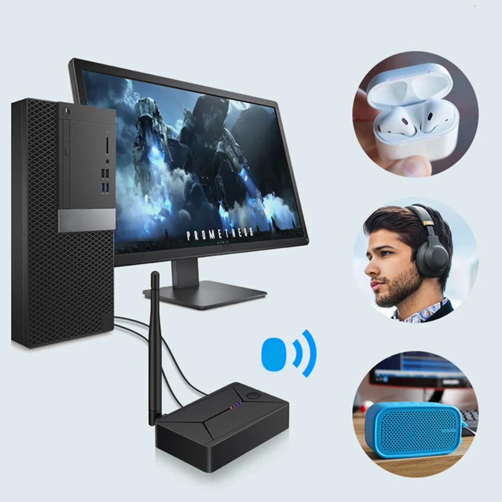 

TX13 Bluetooth-совместимый преобразователь передатчиков, офисный уход, цифровой в аналоговый аудио, компьютерные принадлежности для оптического ...