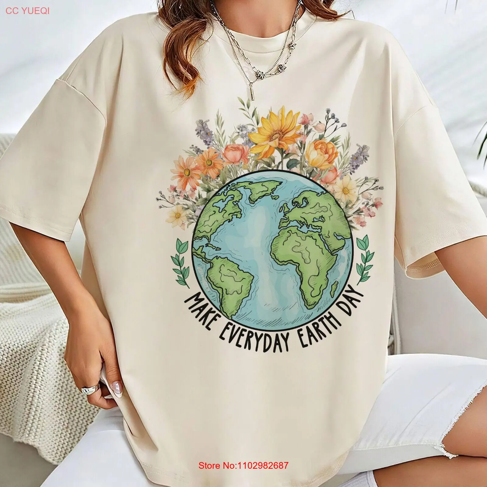Рубашка на День Земли футболка для повседневного дня земли информирования об