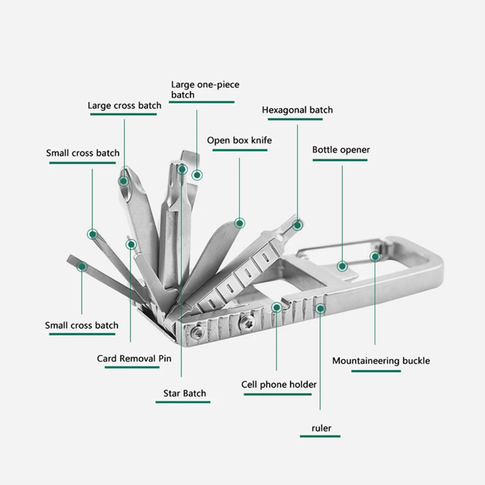 13 в 1 Многофункциональный инструмент из нержавеющей стали комбинированные