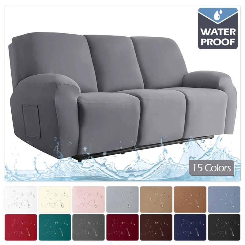 

Spandex Waterproof Recliner Sofa Cover for Living Room Elastic Reclining Chair Cover Protection Lazy Boy Relax Armchair Cover