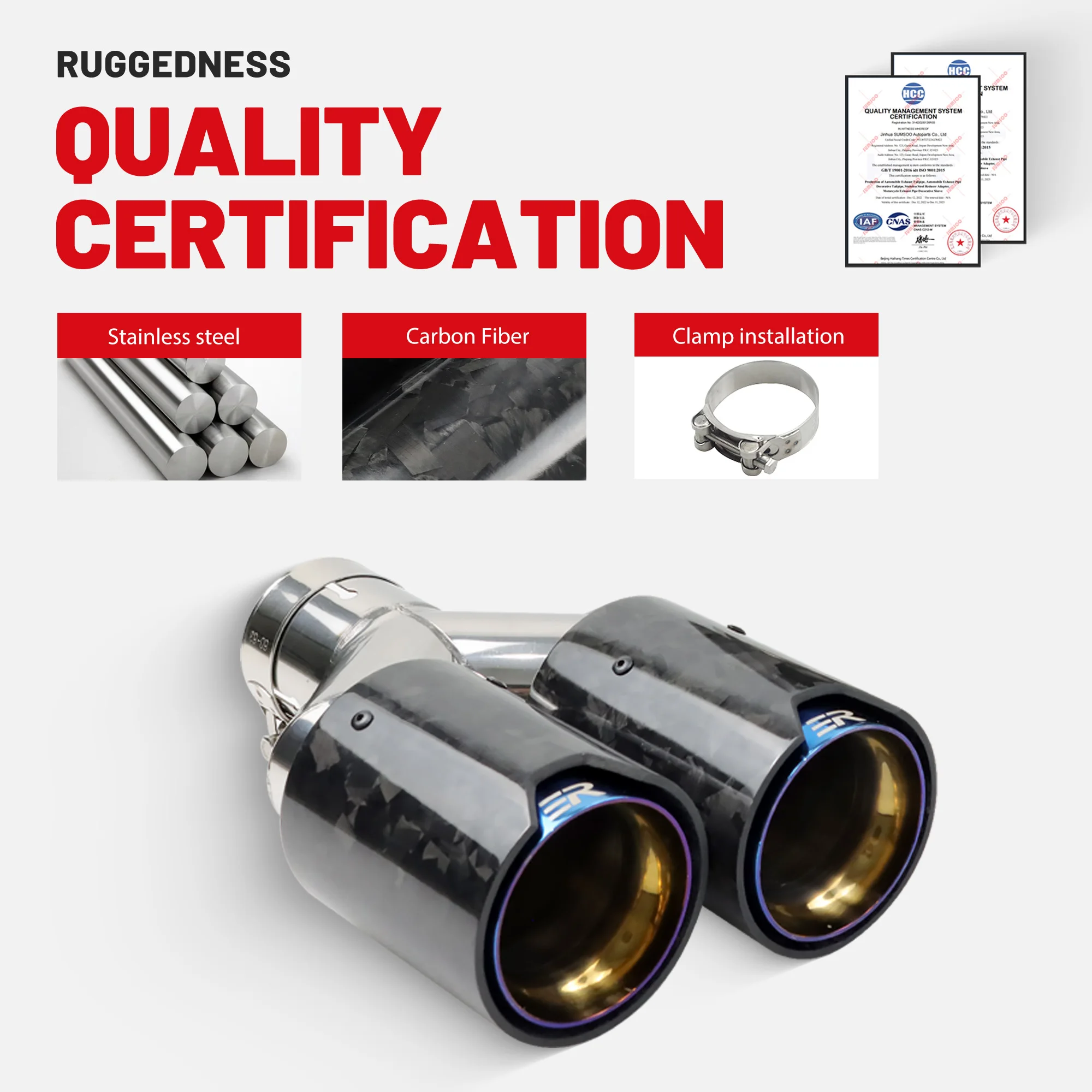 1 шт. выхлопная труба из кованого углеродного волокна автомобильные аксессуары