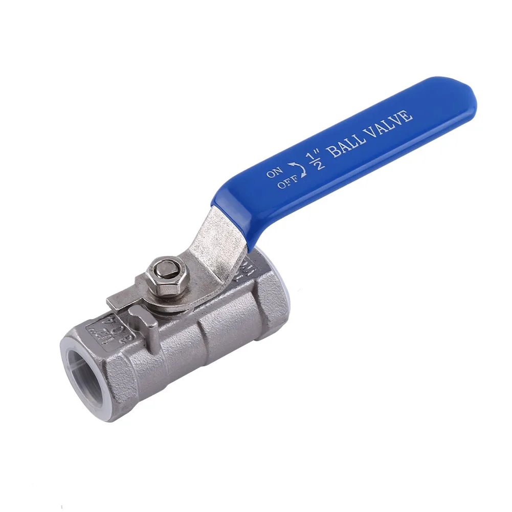 

1/2'' inch Threaded 1pc Ball Valve Female Stainless Steel SS 304 BSPT For Water Oil Gas Ball Valve Ball Valve Ball Valve Ball
