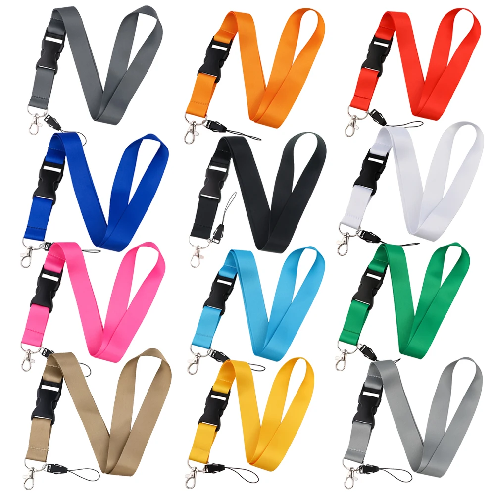 YQ1135 чистый черный брелок, ремешок для телефона, ремешки для ключей, ID, значок, держатель для шеи, ремень для шеи, ремень для телефона, петля, ювелирные изделия