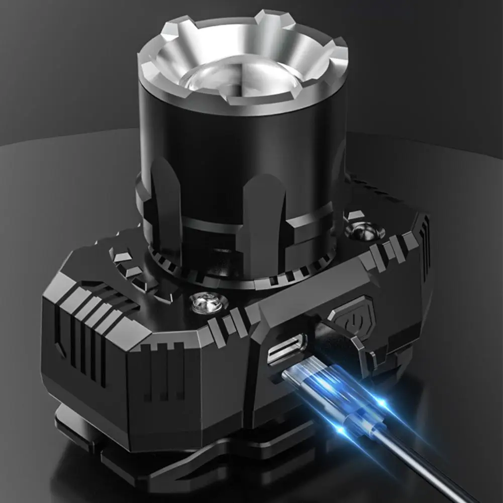 Датчик движения масштабируемый светодиодный налобный фонарь USB перезаряжаемый