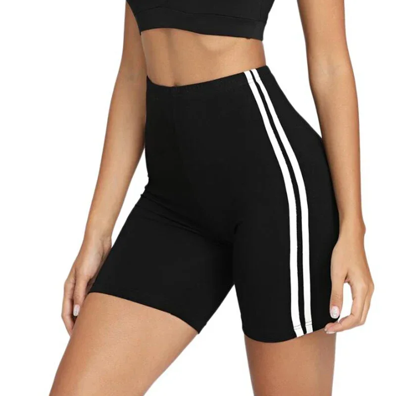 Эластичные спортивные шорты больших размеров для женщин. Спортивные вязаные