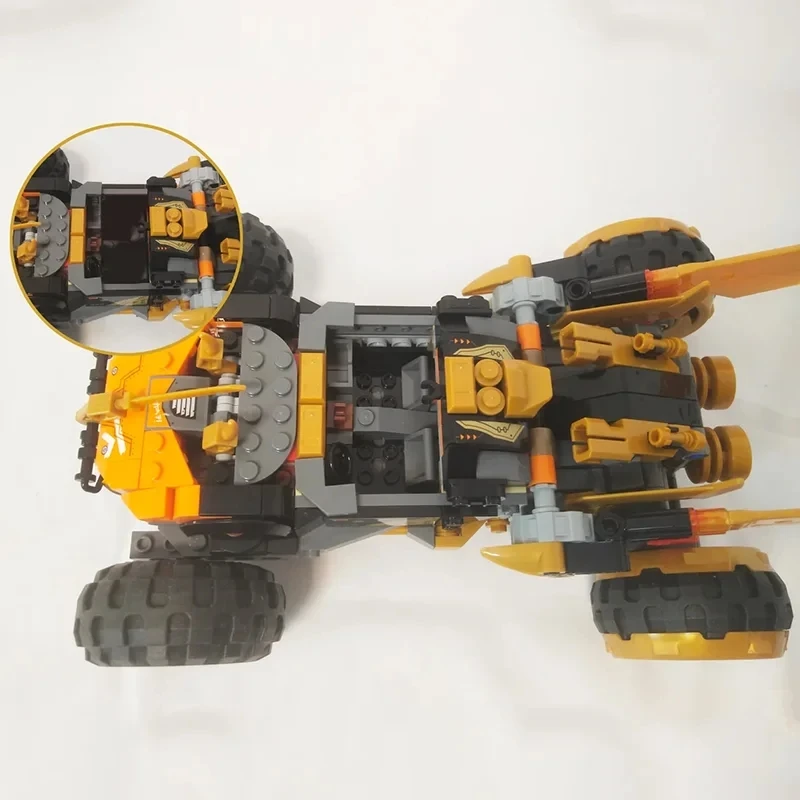 Анимированный фильм Коу Дракон Колесница EVO Строительные блоки Змея Монстр Воин