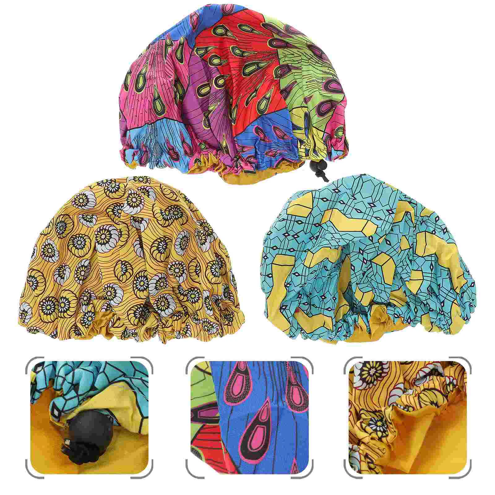 

3 PCS Night Sleeping Cap Ladies Hats Kids Hair Bonnet Hat Kids Curls Infant Satin Cap Toddler Bonnet