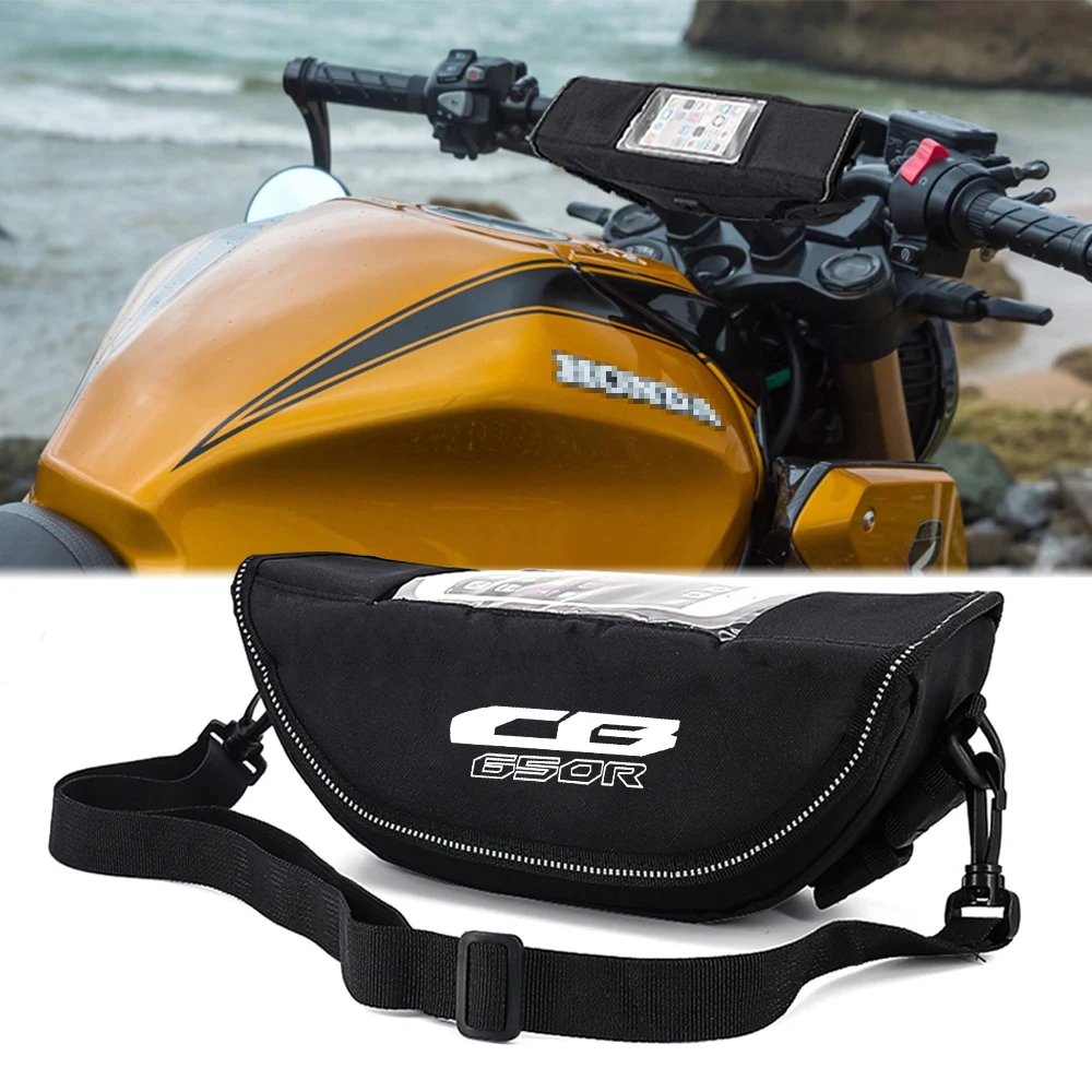 

Handlebar bag For Honda CB650 R cb650r Dustproof and waterproof motorcycle steering wheel navigation bag (all models)