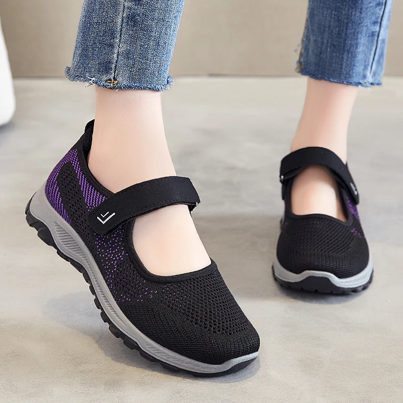 Sports Shoes Woman Spring Summer 2023 Flat Platform Sneakers Luxury Designer Black Women Casual Running Medical Mesh Comfortable
