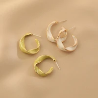 circle earrings new trendy simple personality earrings retro geometric pendant earrings girls wedding gift