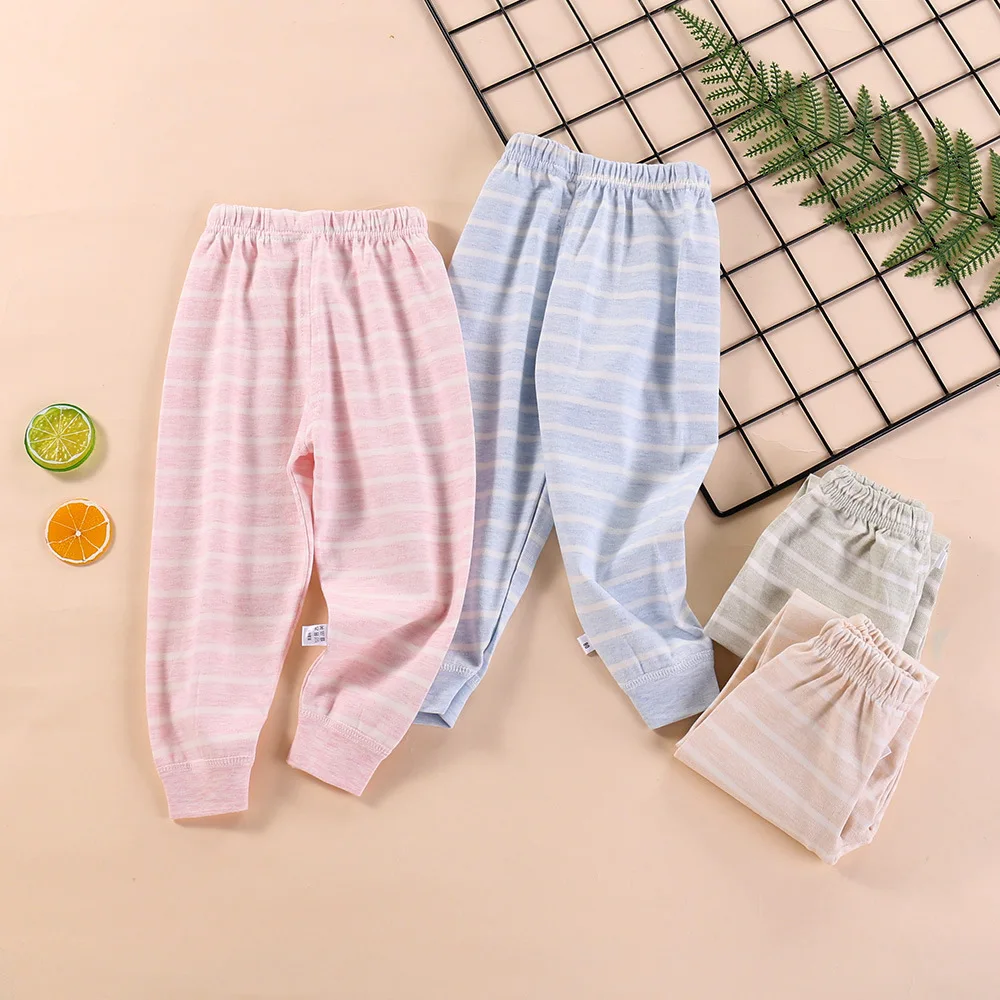 

0-4 Years Infant Boys Girls Pants Big PP Baby Girl Leggings Knitted Autumn Winter Elastic Waist Loose Newborn Baby Girl Pants
