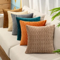 cushion cover velvet pillow case pillow cover 18x18 inch twill weave decorative cushion cover for sofa living room bedroom car