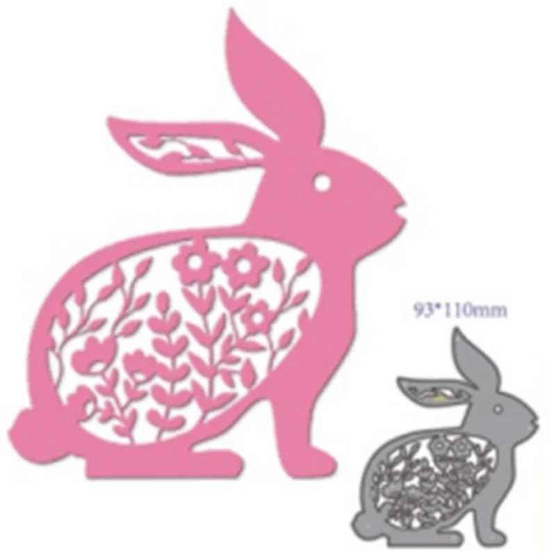Kawaii Пасхальный кролик металлические Вырубные штампы Сделай Сам Скрапбукинг