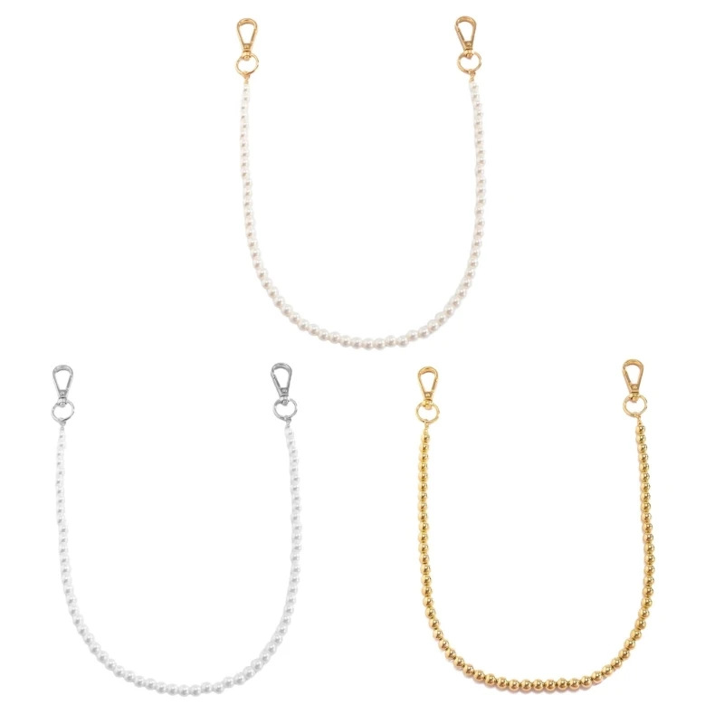 Простая поясная цепочка с имитацией жемчуга пояс цепочкой из бисера для брюк