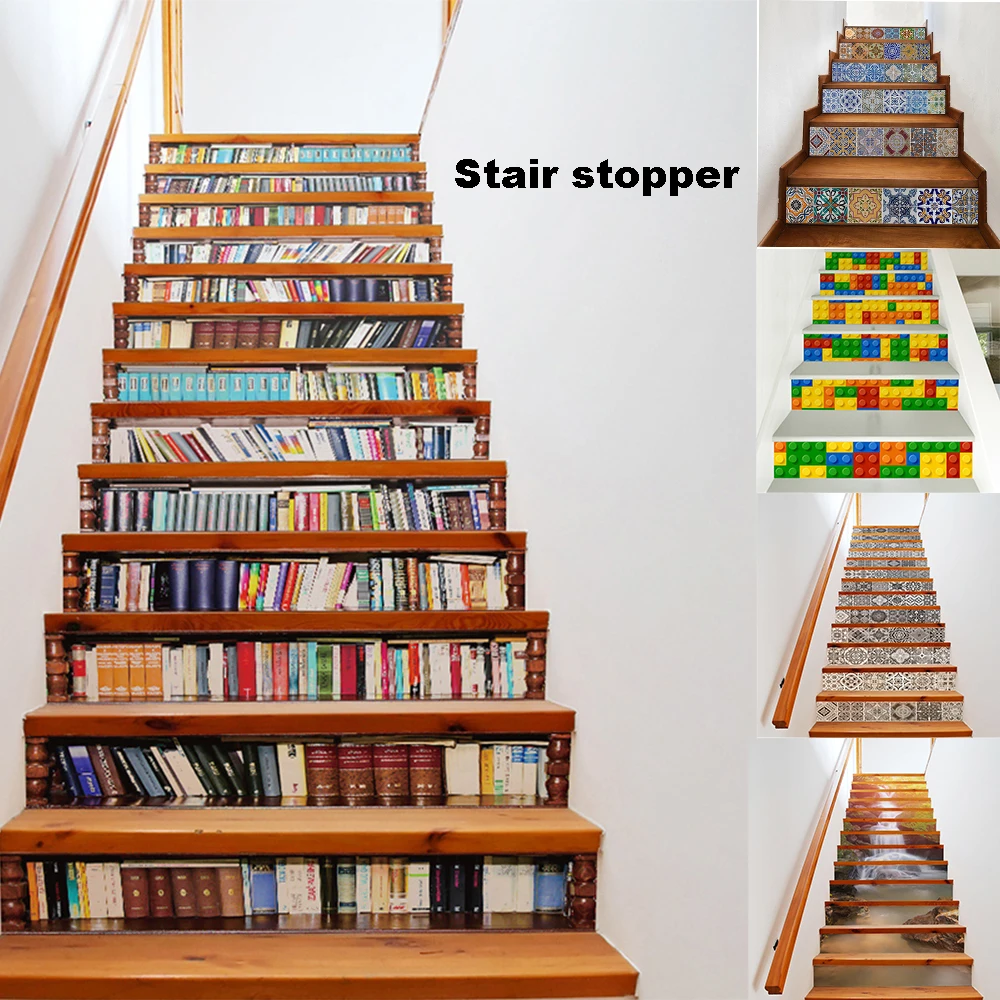 

Self Adhesive Stair Stickers Waterproof and Moisture Proof Personality Home Decoration Creative Stickers Home Decoration