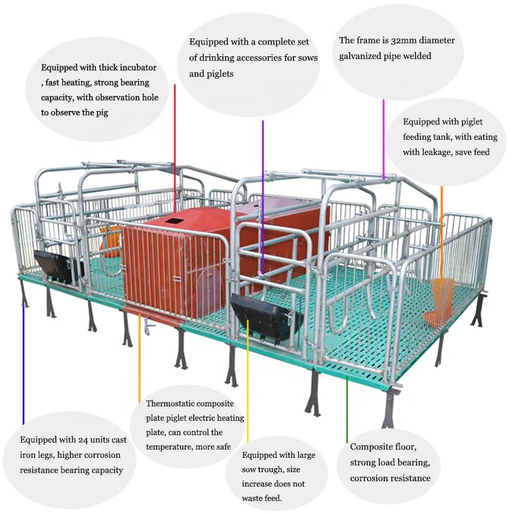 Высококачественная индивидуальная ручка для свиньи свинья клетка