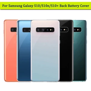 Imported Back Battery Cover For Samsung Galaxy S10 S10e S10 Plus S10+ Rear Door Housing Case Camera Glass Len