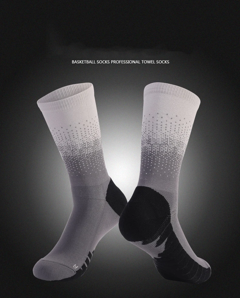 Trendy Tube Socks Thickened Towel Bottom Men's and Women's Sports Socks Basketball